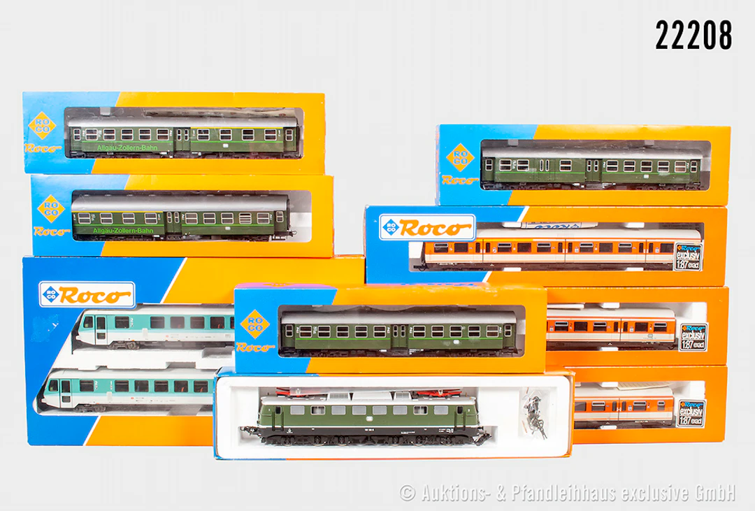Roco H0: 04140A E-Lok, DB, BN 150 100-6 & 43022 2-tlg. Dieseltriebzug