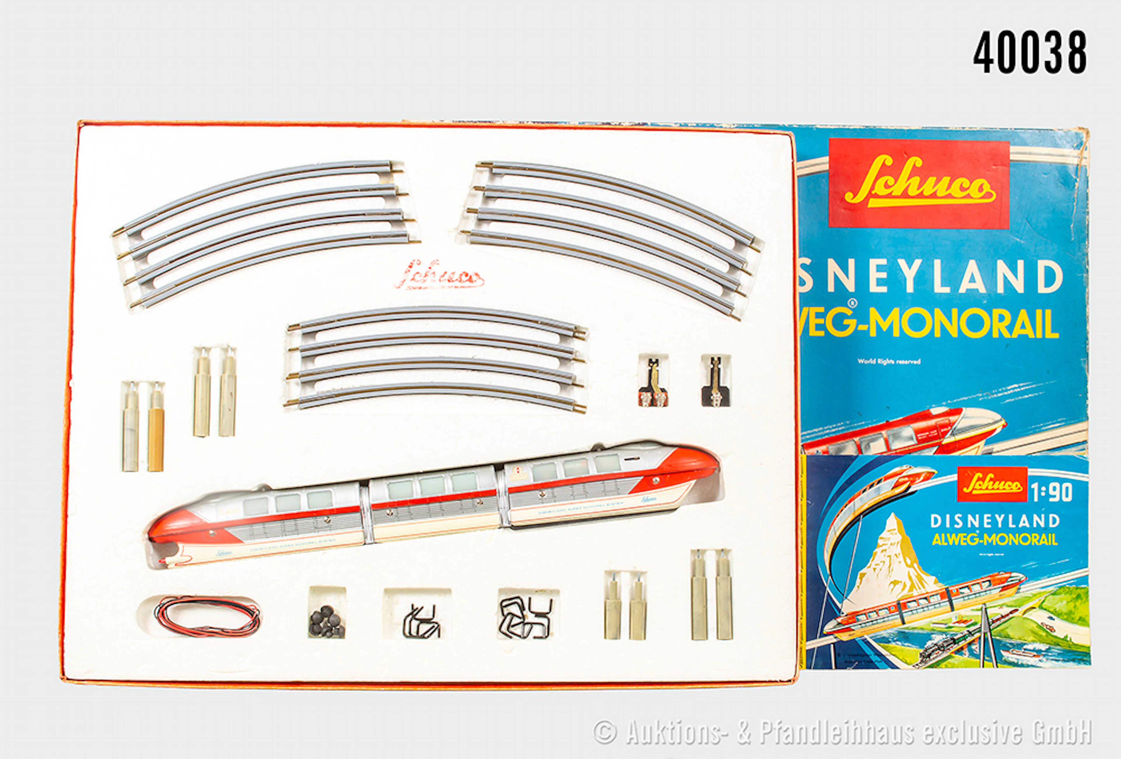 Schuco, Disneyland Allweg Monorail Bahn, Western Germany, 1:90, augenscheinlich