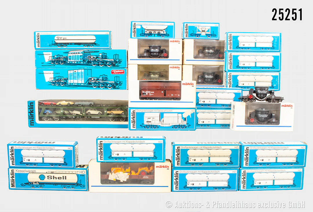 27x H0 Güterwagen: 6x 4479, 11x 4626, 4624, 4474, 4631, 4610, 4693