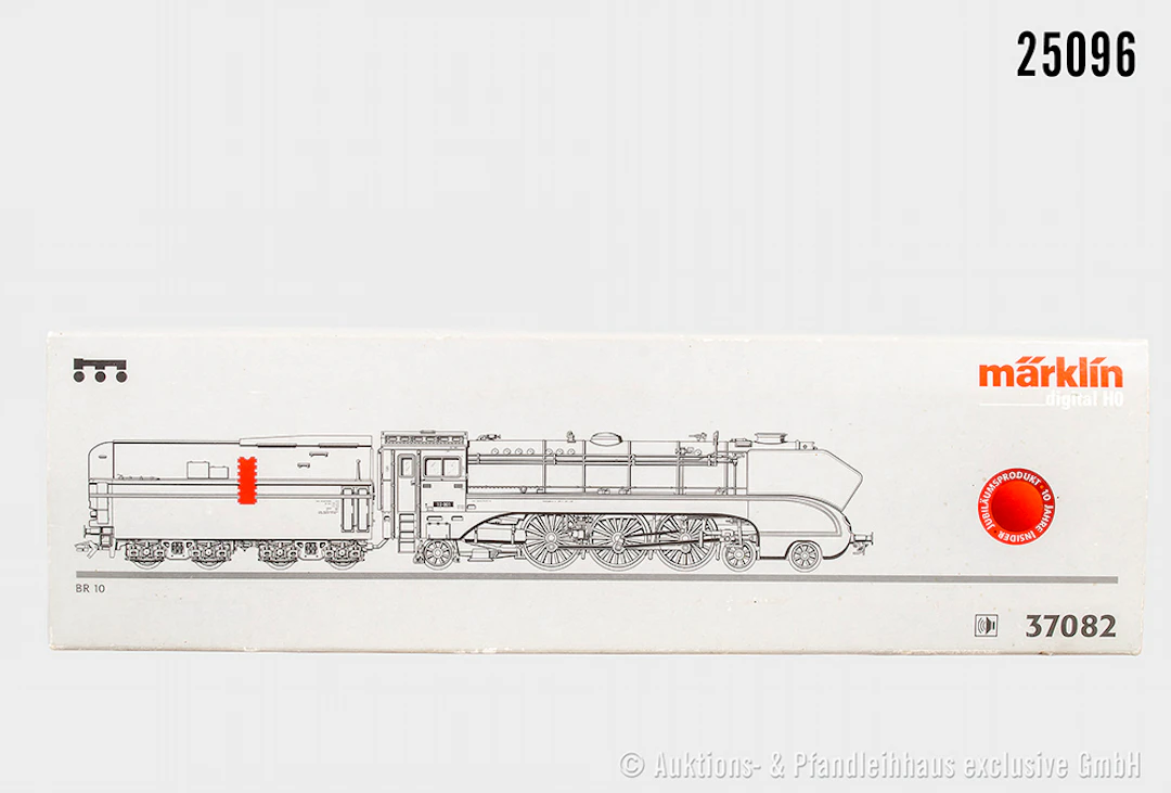 Märklin digital H0: 37082 Dampflok, DB, BN 10 001 (rot), Sound, Fahrwerksbeleuch
