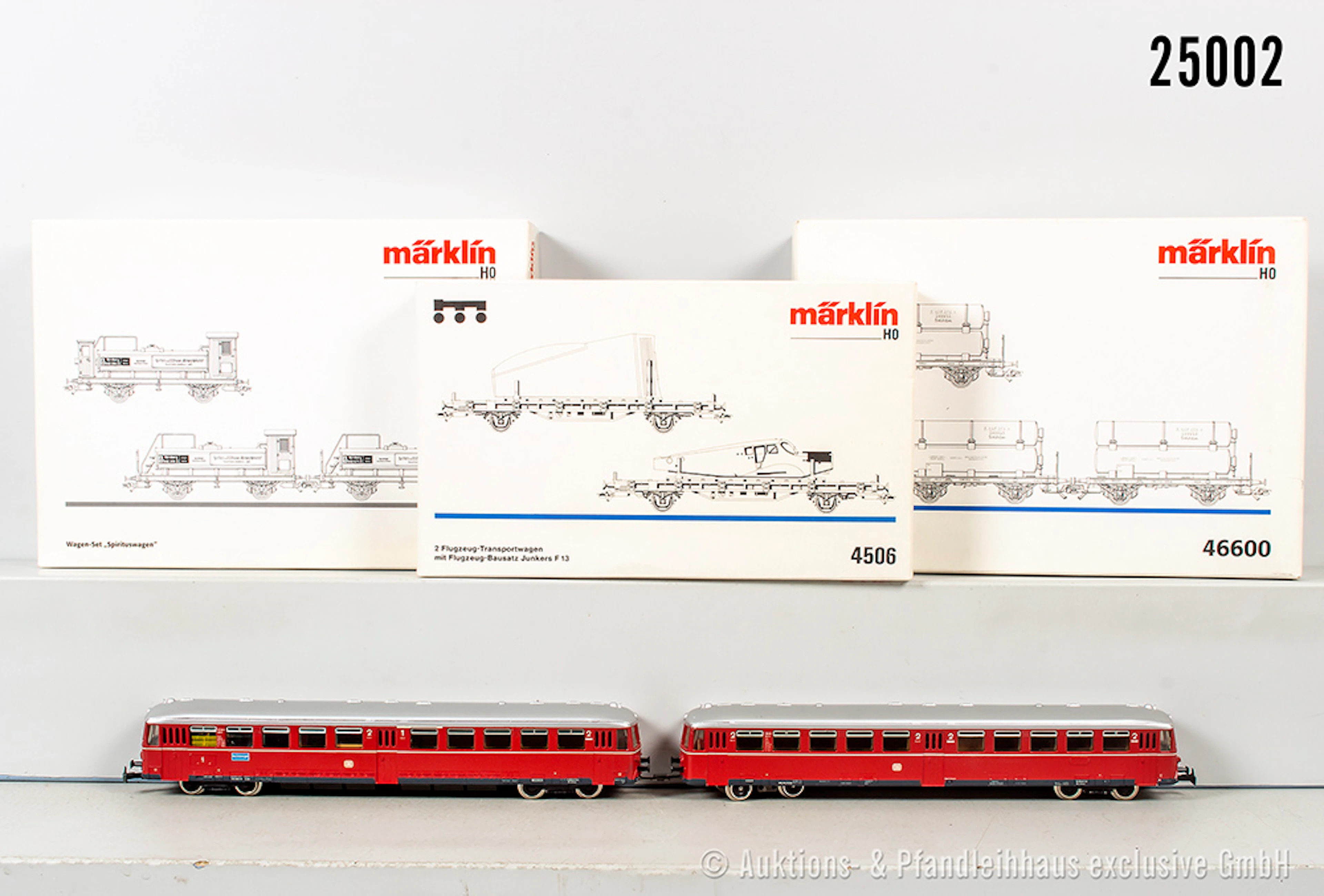 Märklin/Hamo H0: Akku-Triebzug, DB, BN 515 660-9, 3x Wagenpack. 46600/46290/4506