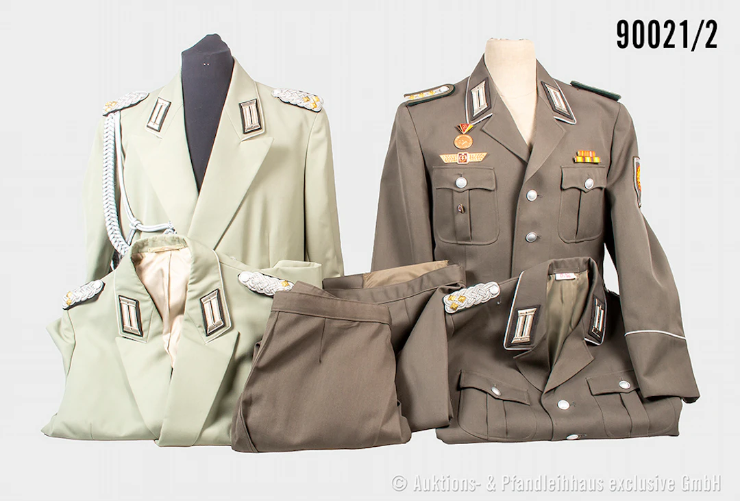 Konv. 17 Uniformen NVA (Hosen und Jacken), davon 5x Panzertruppe