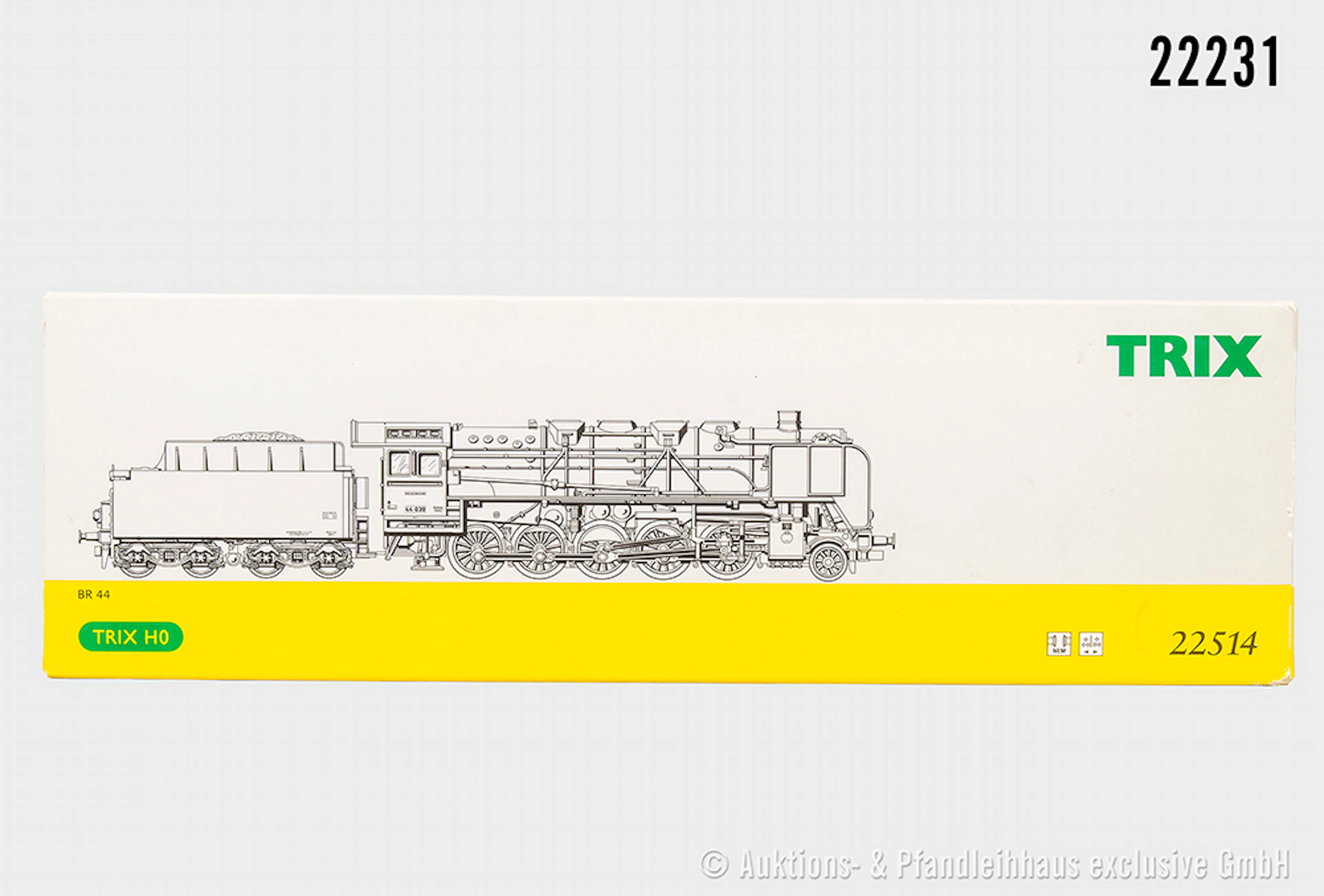 Trix H0: 22514, DRG, BN 44 039, Fotoanstrich, Z 1, OVP