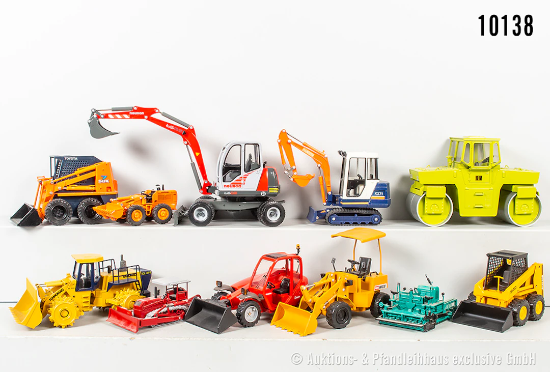 Konv. Modellfahrzeuge, Baustelle, dabei NZG Modelle, Joal, Conrad