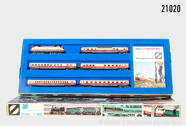 Arnold Spur N: 051 TEE-Zug-Set "Rheingold", DB, E-Lok, BN E03 004