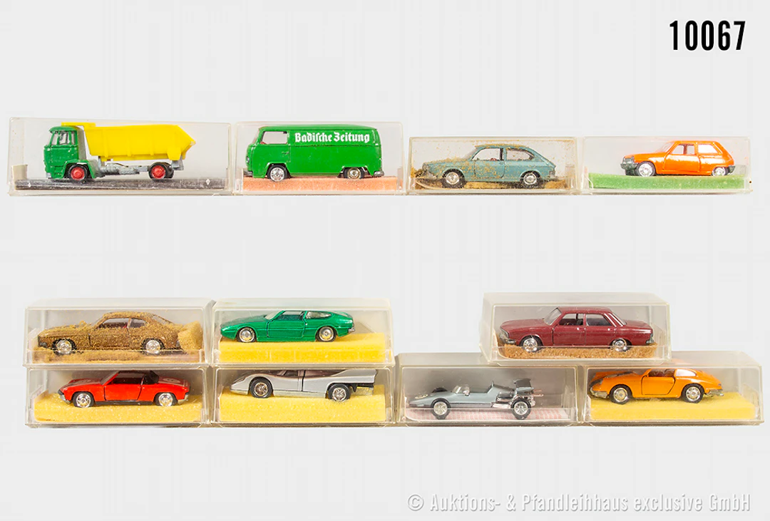Schuco Modelle, Metall, 1:66, teils mit Schaumstoffanhaftungen, sonst Z 1-2