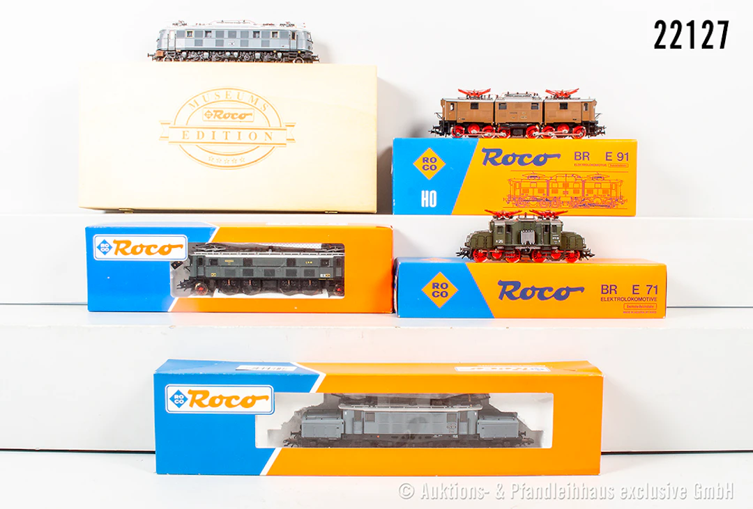 5x Roco H0 E-Lok, DRG: 63620, BN E16 06, (n.A.d.E. digital) & 43416