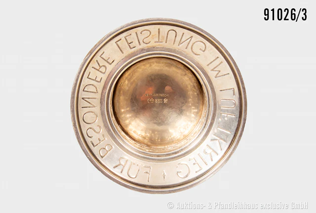 Ehrenpokal für besondere Leistungen im Luftkampf, Hersteller "Joh.
