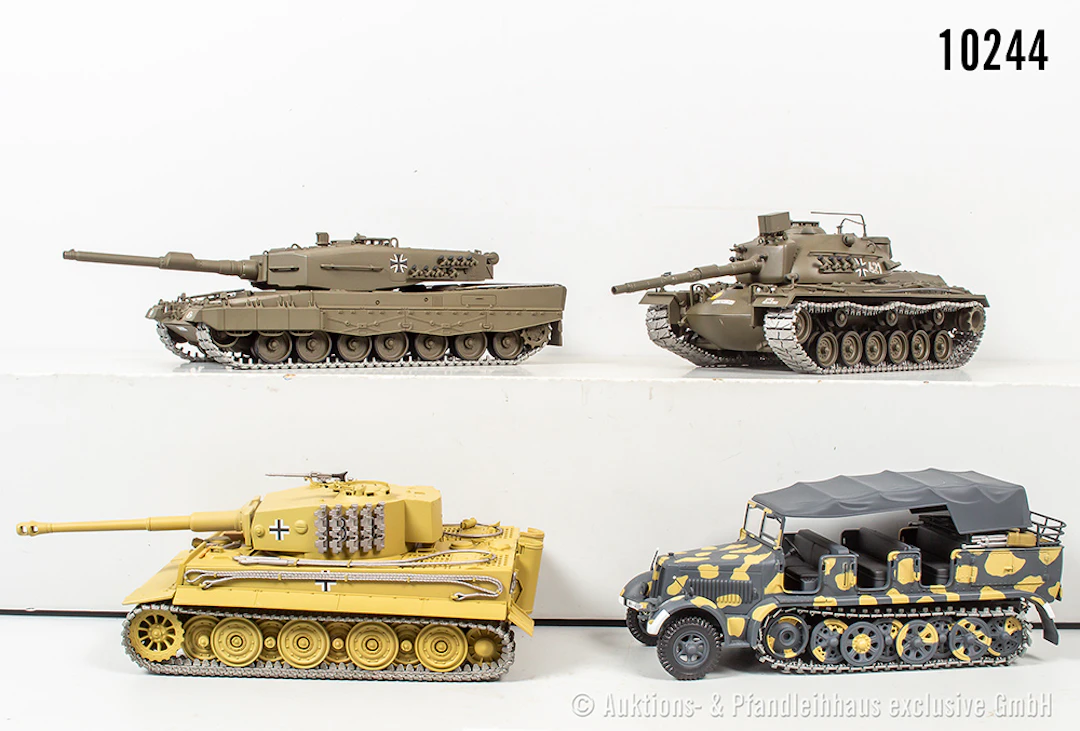 Minichamps Militärfahrzeuge, überwiegend Panzer, Leopard 2, M48, Tiger