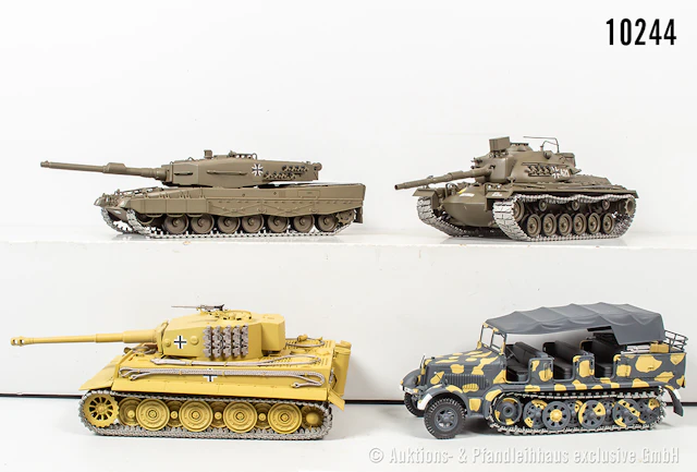 Minichamps Militärfahrzeuge, überwiegend Panzer, Leopard 2, M48, Tiger
