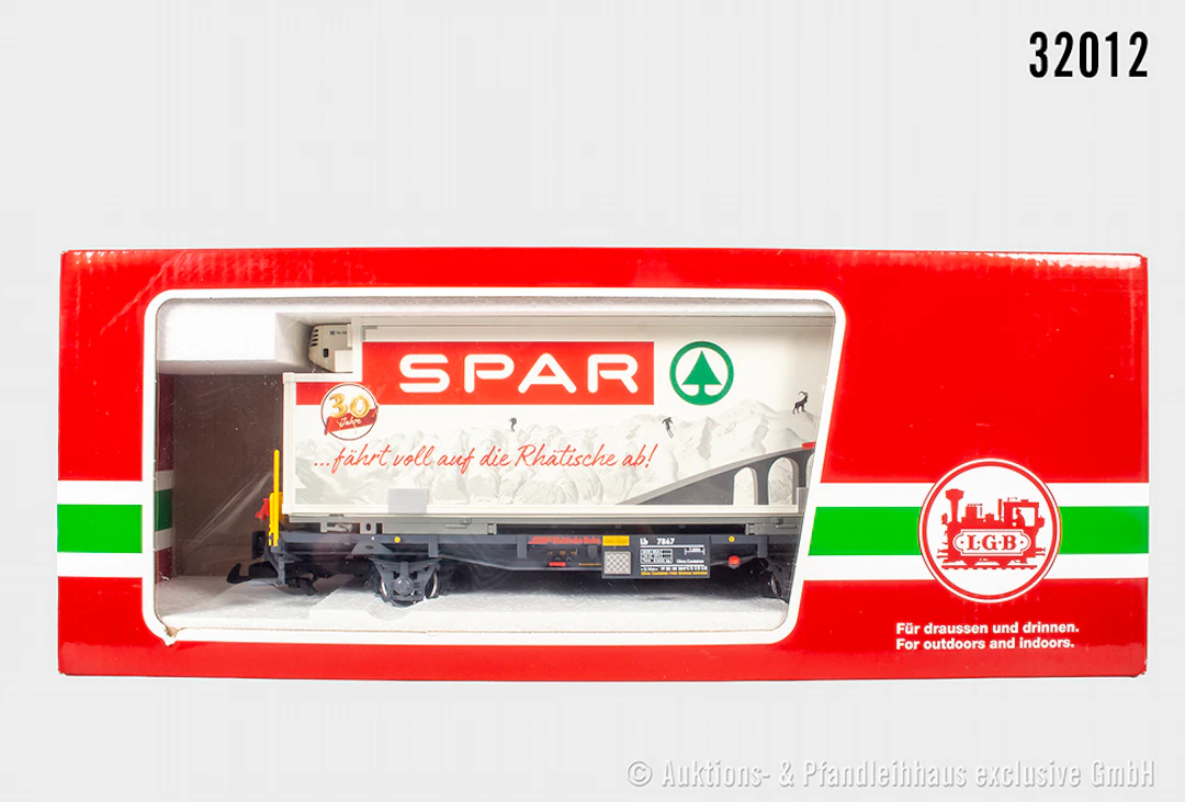 LGB Spur 2m: 46897 Containerwagen, RhB, ?30 Jahre Spar?, Z 1-2, OVP