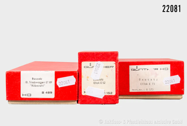 Günther H0 Messing-/Guss-Bausätze, motorisiert: B152 E-Lok, BR E52