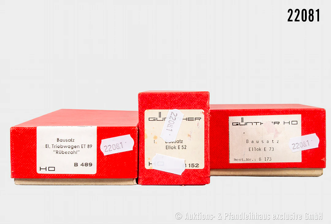 Günther H0 Messing-/Guss-Bausätze, motorisiert: B152 E-Lok, BR E52