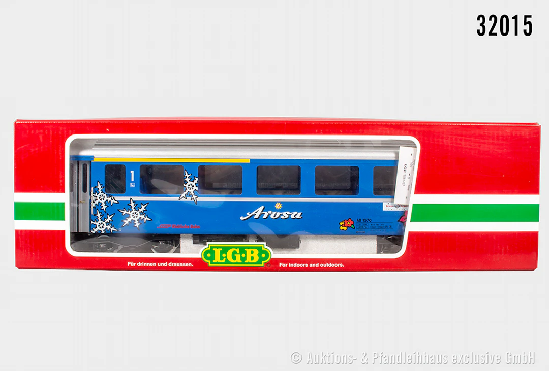 LGB Spur 2m: 37673 Personenwagen, RhB "Arosa", Z 2, OVP