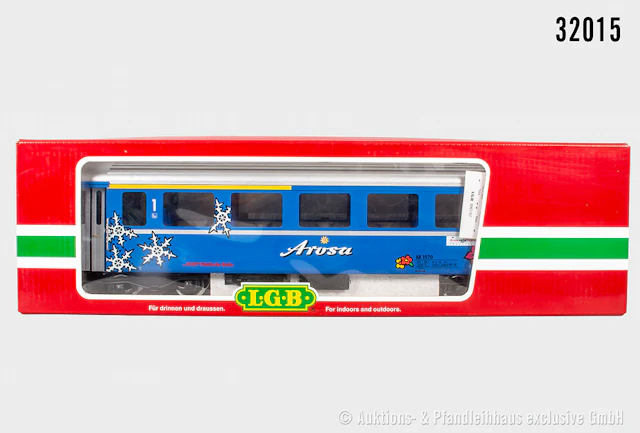 LGB Spur 2m: 37673 Personenwagen, RhB "Arosa", Z 2, OVP