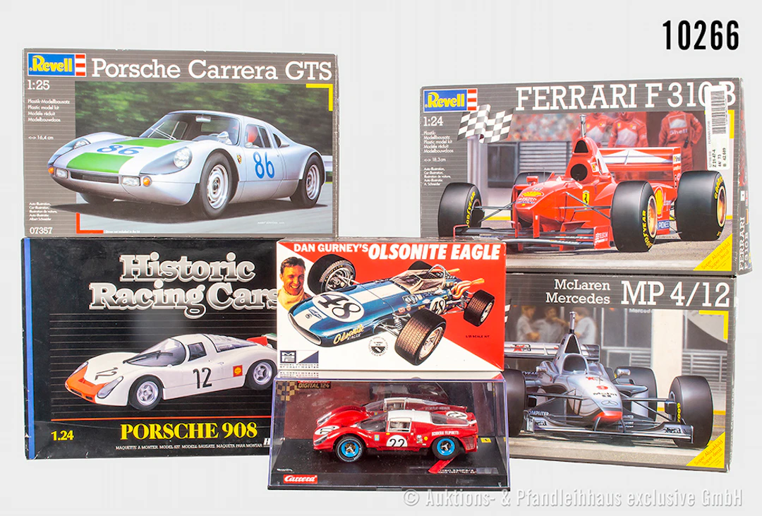 Konv. Bausätze und Modellautos, dabei Revell McLaren Mercedes MP 4/12