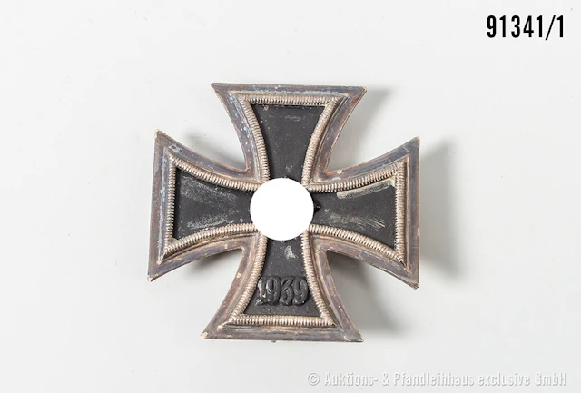 EK 1 1939, Hersteller "7" auf der Nadel, guter Zustand mit Altersspuren