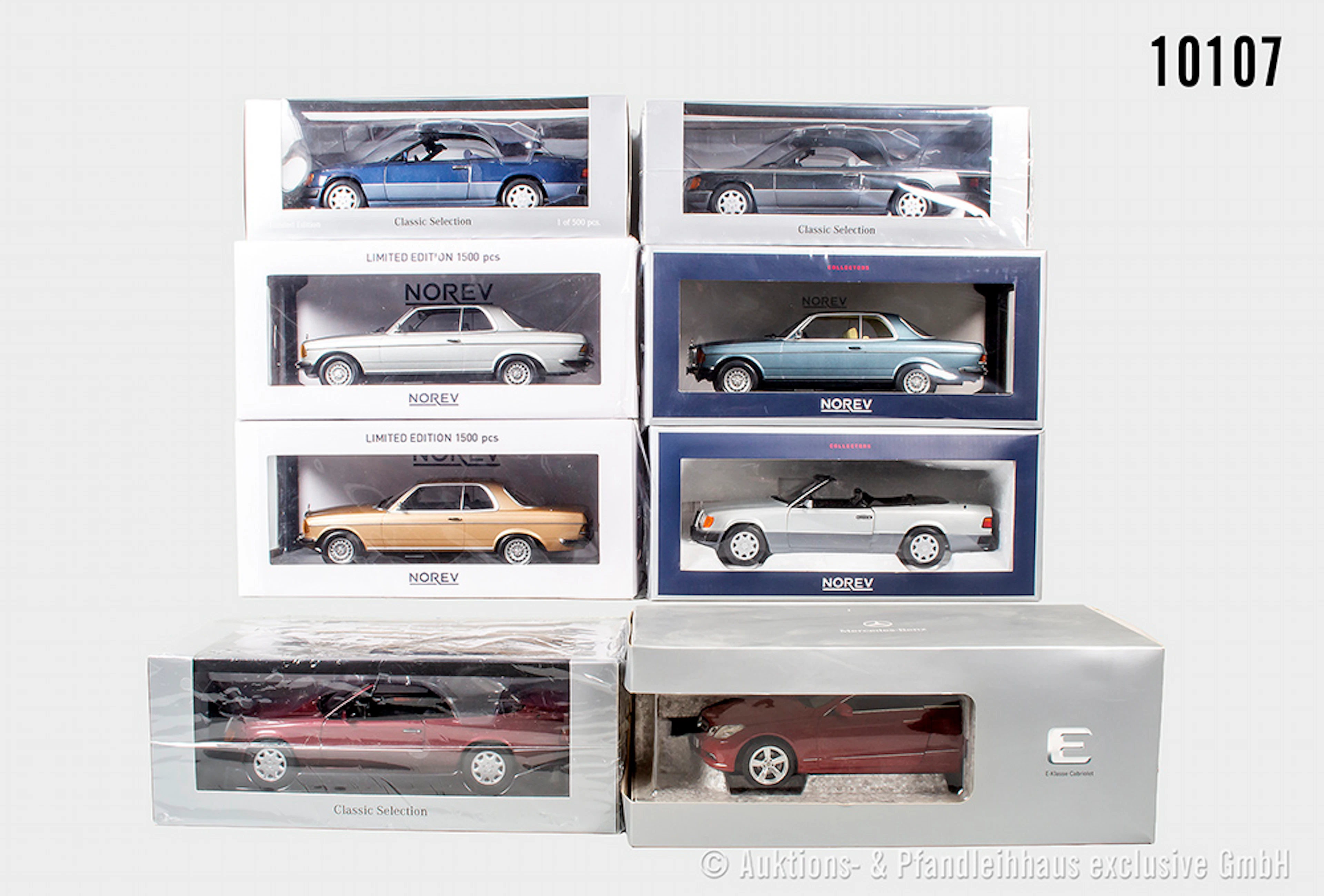 Norev Mercedes-Benz Modelle, Metall, 1:18, Z 0, OVP
