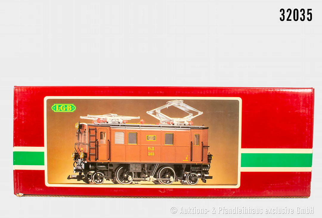 LGB Spur 2m: 2045, E-Lok Ge 2/4, RhB, BN 205, Trittbrett vom Dach