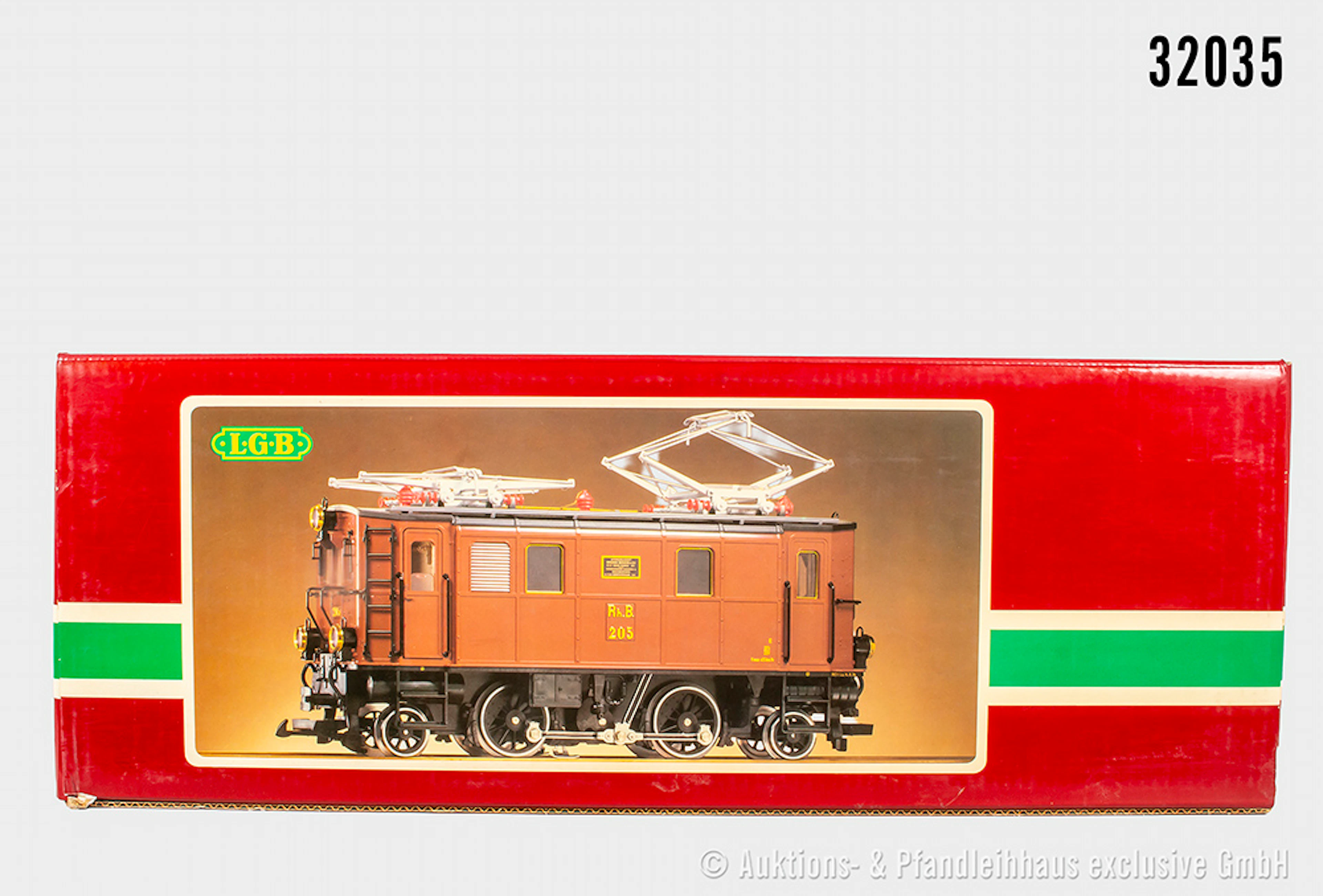 LGB Spur 2m: 2045, E-Lok Ge 2/4, RhB, BN 205, Trittbrett vom Dach