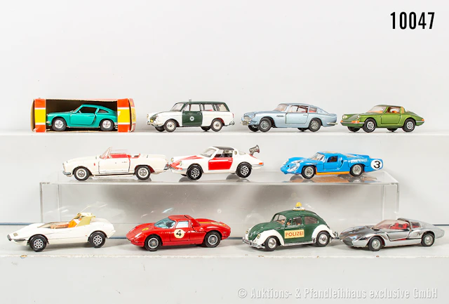 Konv. Modellautos, dabei Corgi Toys, Dinky Toys, Tekno, Märklin usw.