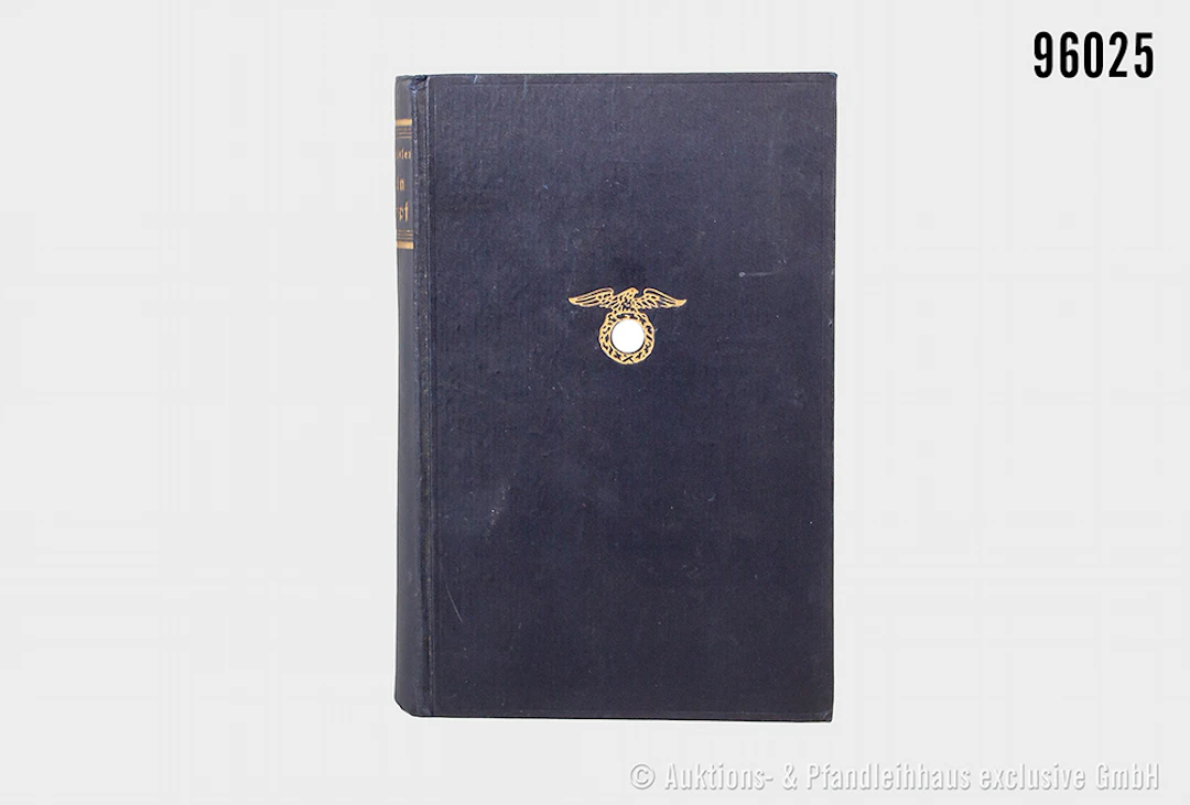 Adolf Hitler "Mein Kampf", blaue Leinenausführung von 1941, guter