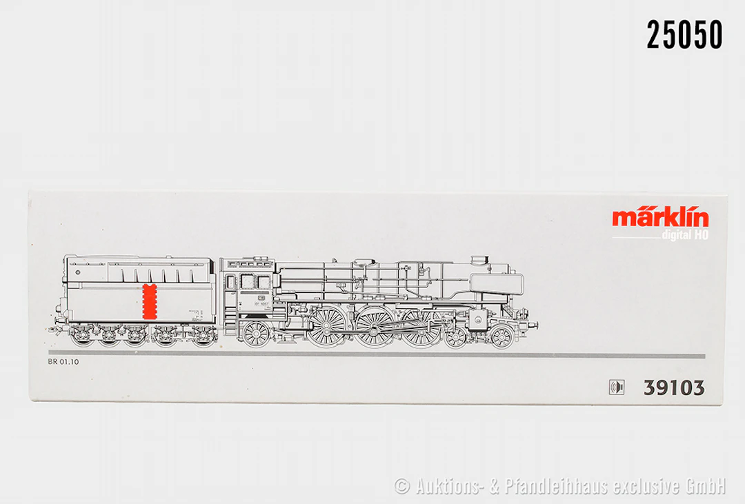 Märklin digital H0: 39103 Dampflok, DB, BN 01 1057, Sound, Z 0, OVP