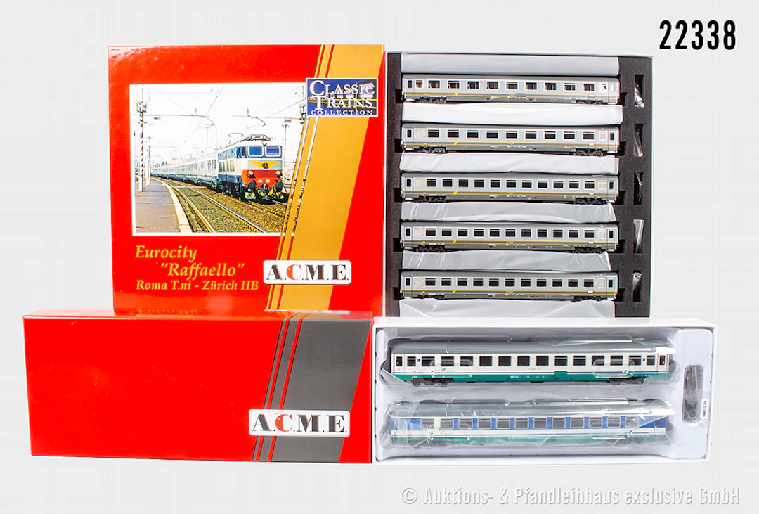 ACME H0 Reisezugwagen-Set: FS, 55219, 55148, Z 0-1, OVP