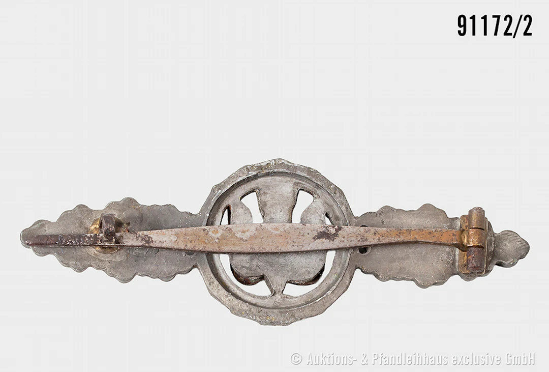 Frontflugspange für Kampflieger in Bronze, Zinkausf., guter Zustand