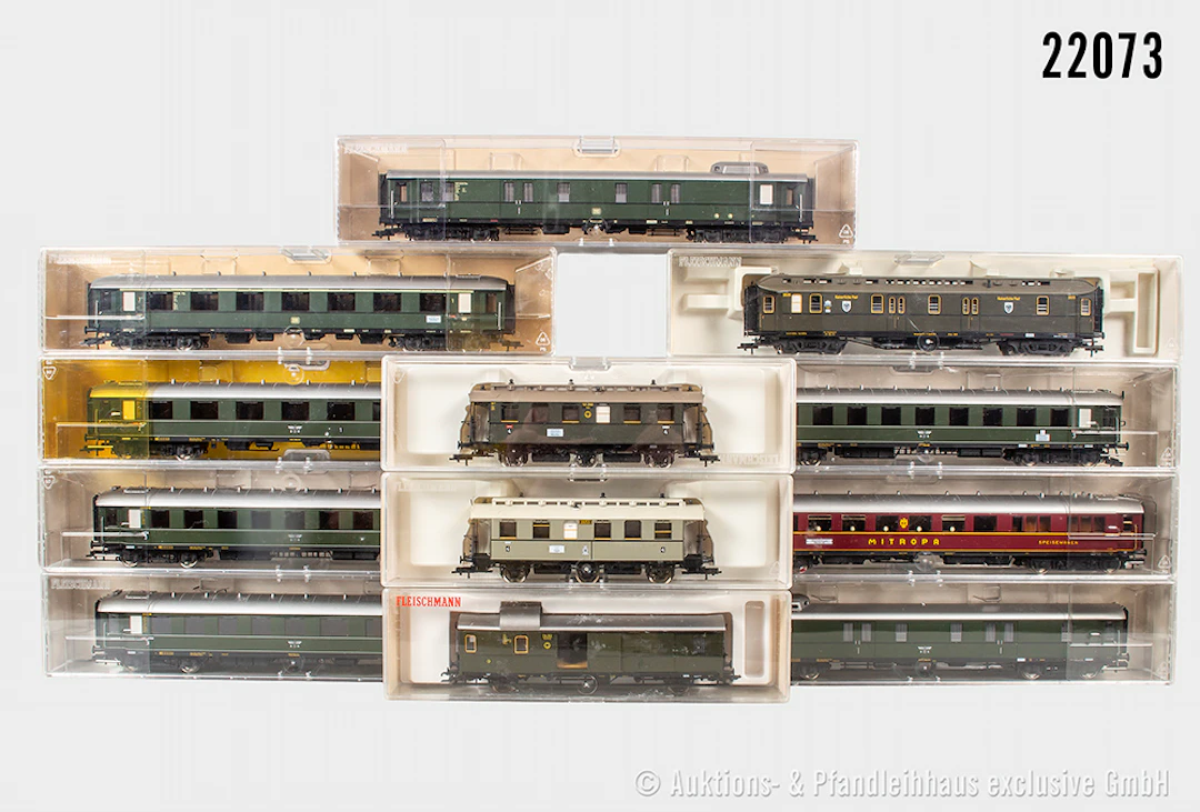 Fleischmann H0: 12x Reisezugwagen, Länderbahn/DRG, Z 1, OVP