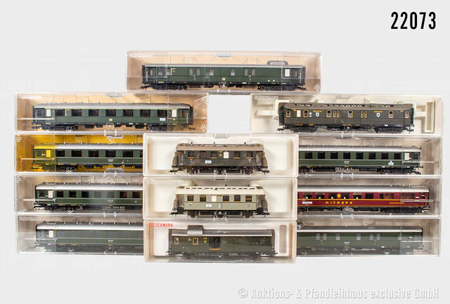 Fleischmann H0: 12x Reisezugwagen, Länderbahn/DRG, Z 1, OVP