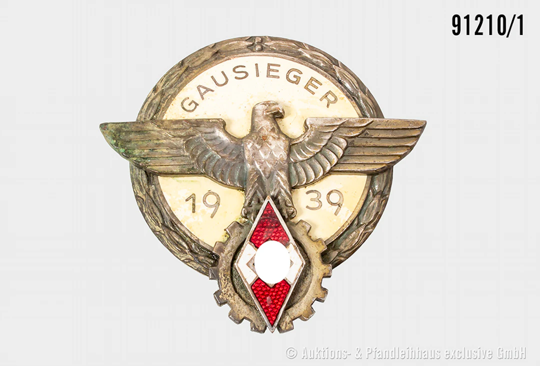 Abzeichen für Gausieger 1939, Hersteller "G. Brehmer Markneukichen"