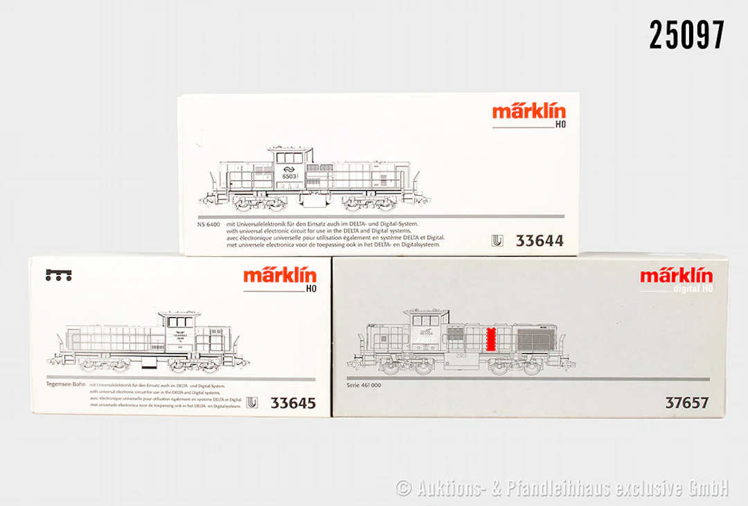 Märklin digital H0: 2x Diesellok 37657, SNCF, BN 461 004 & 33645