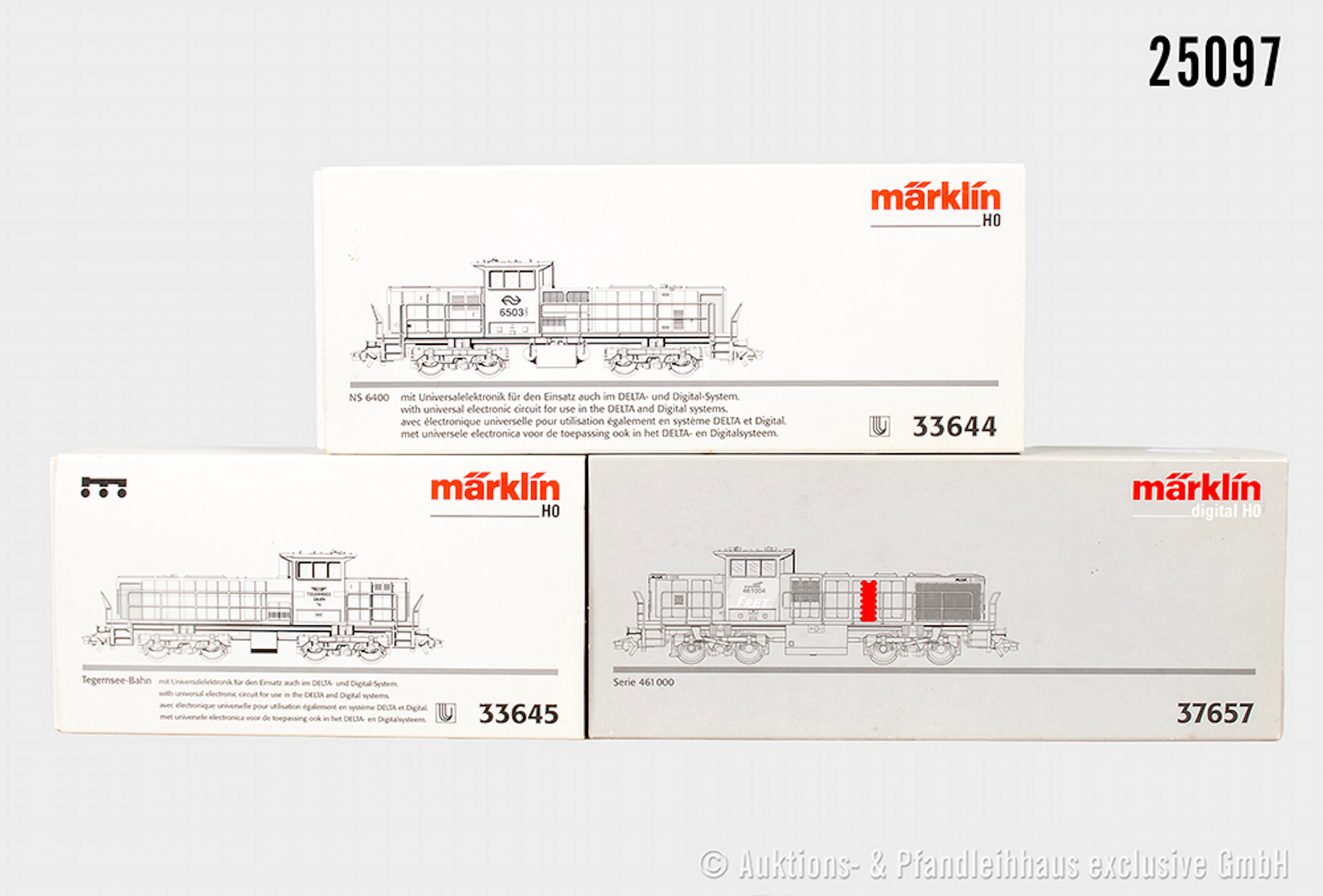 Märklin digital H0: 2x Diesellok 37657, SNCF, BN 461 004 & 33645