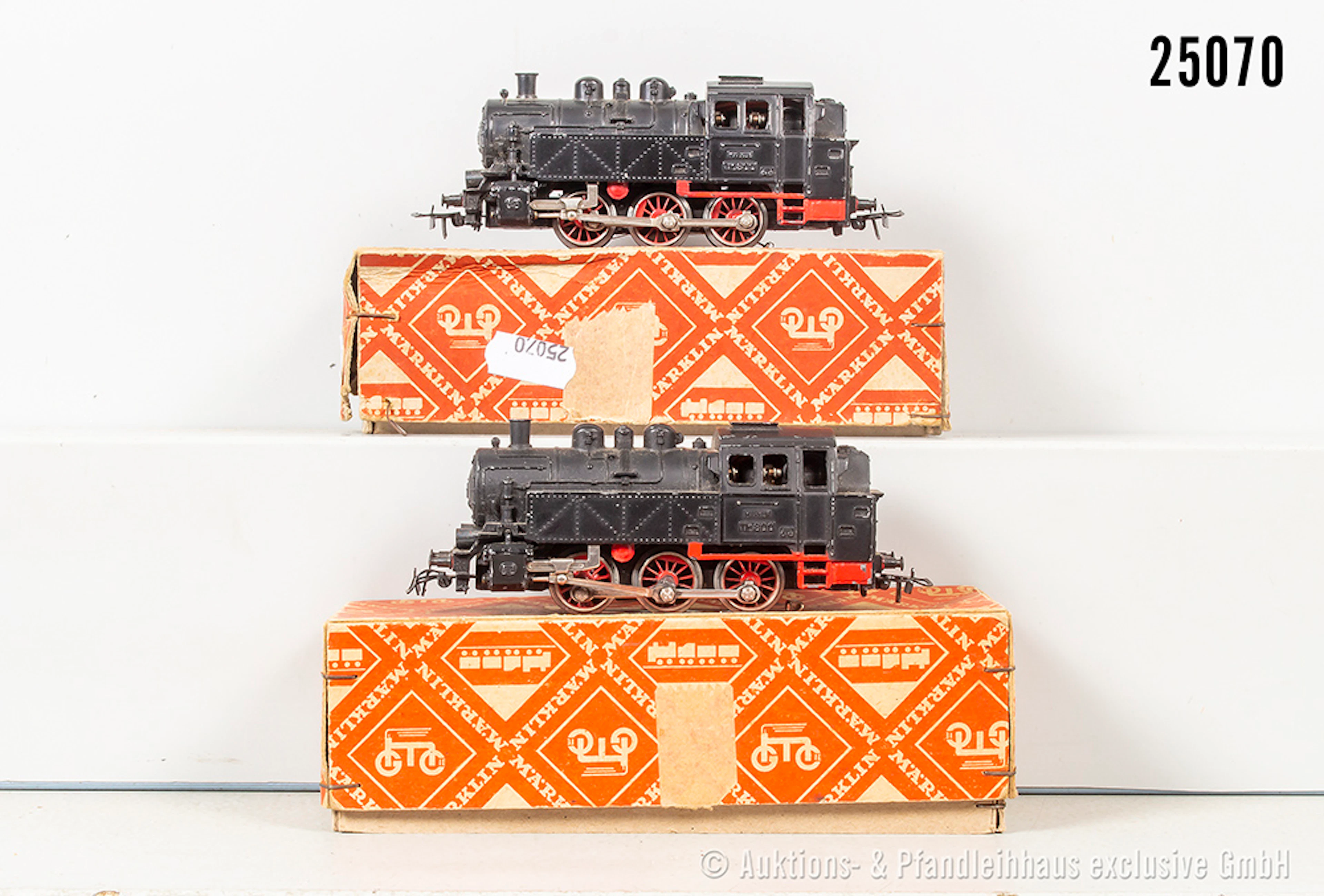 Märklin H0: 2x TM800 Dampflok, Typ 1, Z 3, OVP (2 Klammern fehlen