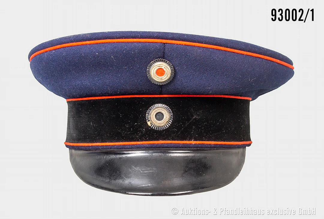Preußen, Schirmmütze für Offiziere, der Artillerie/Pioniere, komplett