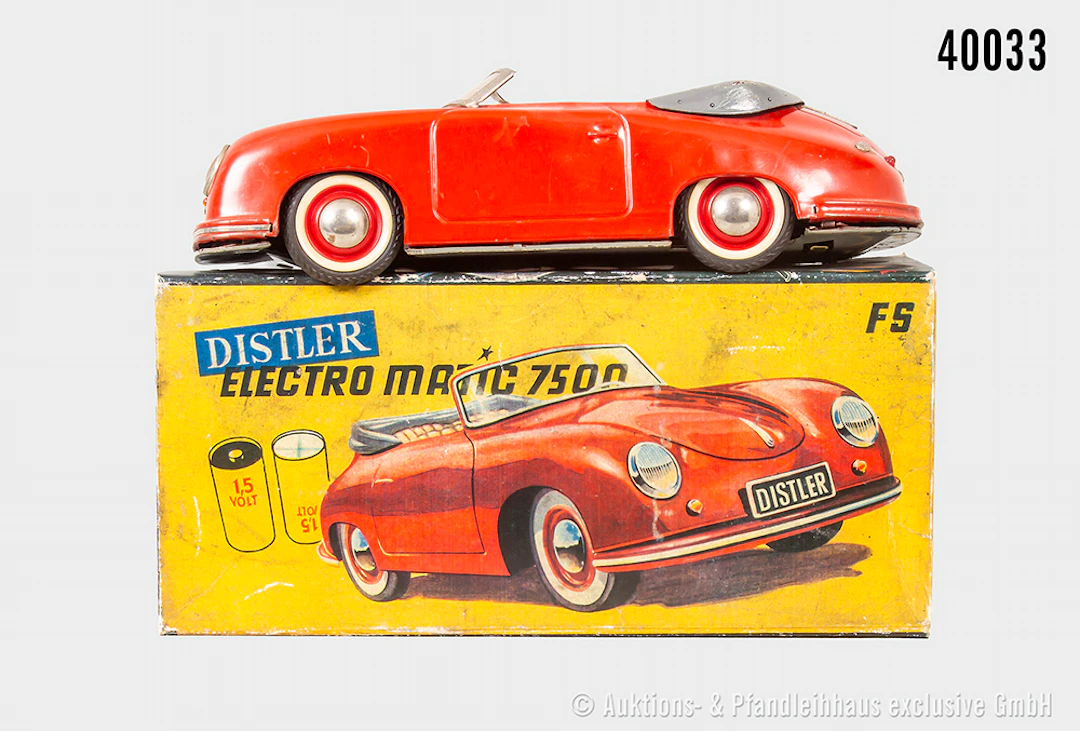 Distler Porsche Elektro Matic 7500, Blech, Western Germany, L 25 cm