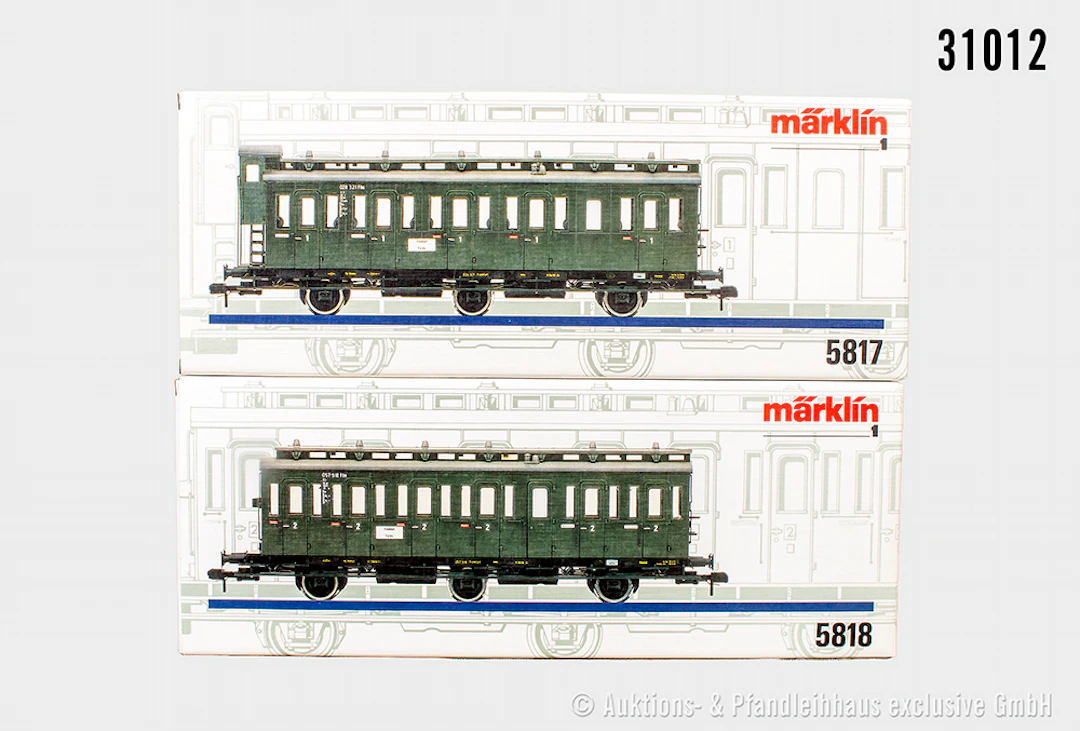 Märklin Spur 1: 5817+ 5818 Abteilwagen, DB, Z 1, OVP