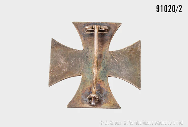 EK 1 1914, Kern gebrochen, guter Zustand, mit Altersspuren