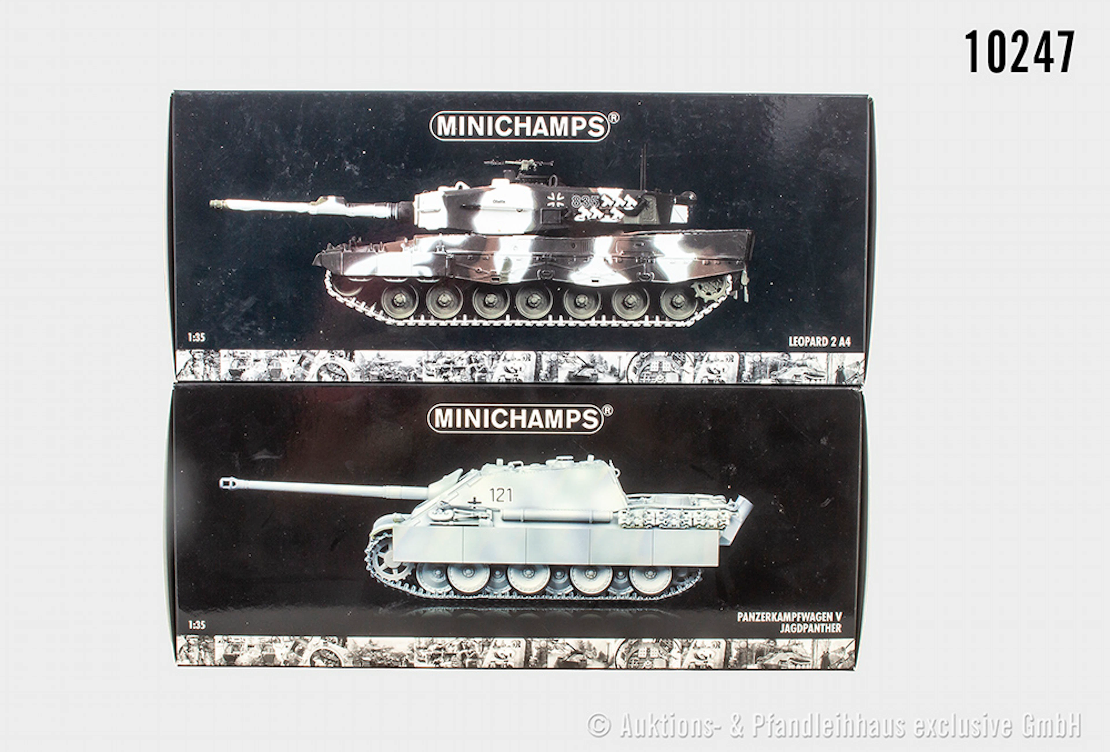 Minichamps Panzermodelle, Panzerkampfwagen V Jagdpanther und Leopard