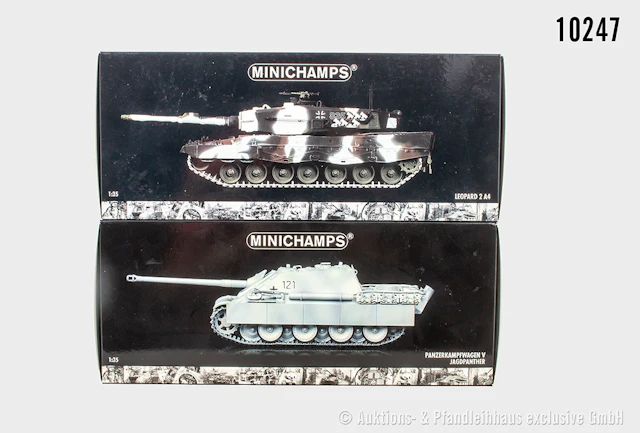 Minichamps Panzermodelle, Panzerkampfwagen V Jagdpanther und Leopard