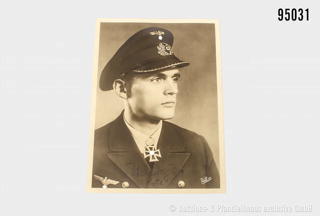Röhr Postkarte, Eichenlaubträger Korvettenkapitän Reinhard Hardegen