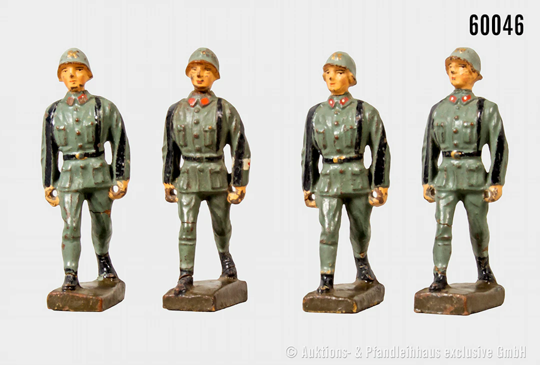 Lineol italienische Figuren, Träger, Masse, 7 cm, Z 1