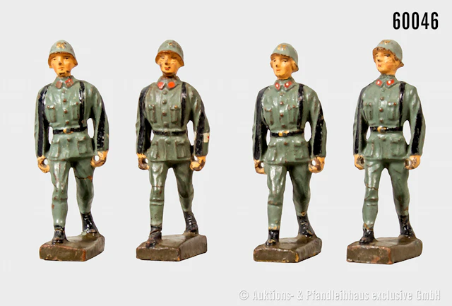 Lineol italienische Figuren, Träger, Masse, 7 cm, Z 1