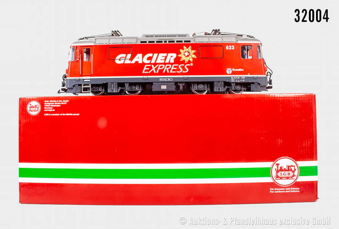 LGB Spur 2m: 28446 E-Lok Ge 4/4 II, RhB, BN 623 "Glacier Express"