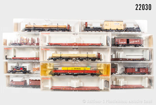 Fleischmann H0: ca. 14 Güterwagenpackungen, Z 0-2, OVP
