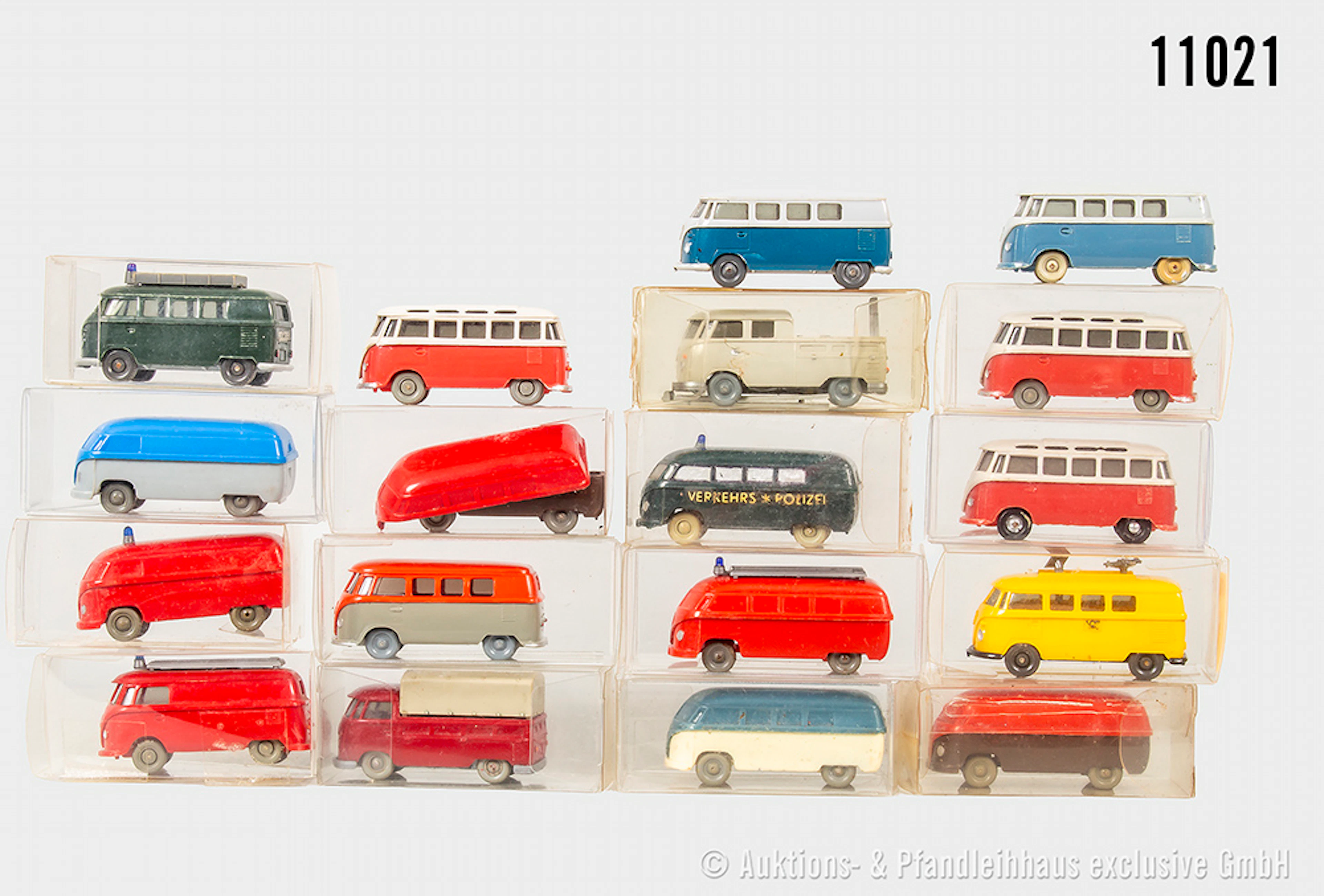 Wiking H0 Modellfahrzeuge, VW T 1 Bus, verschiedene Ausführung, teils