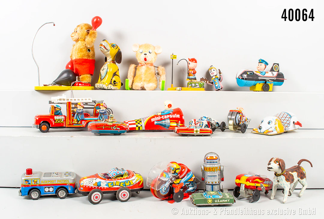 Konv. Blechspielzeug, Japan, dabei TPS, Masuya Toy, Yone usw., verschiedene