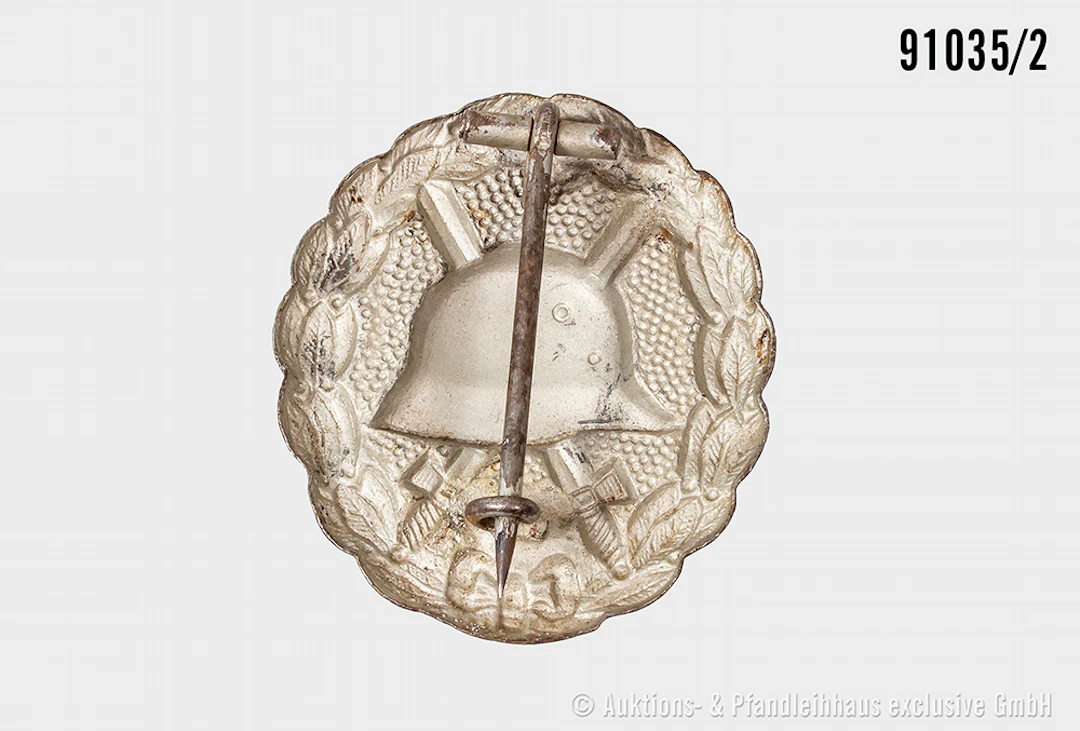 Konv. EK 2 1914, Hessische Tapferkeitsmedaille mit beschädigter Verleihungstüte