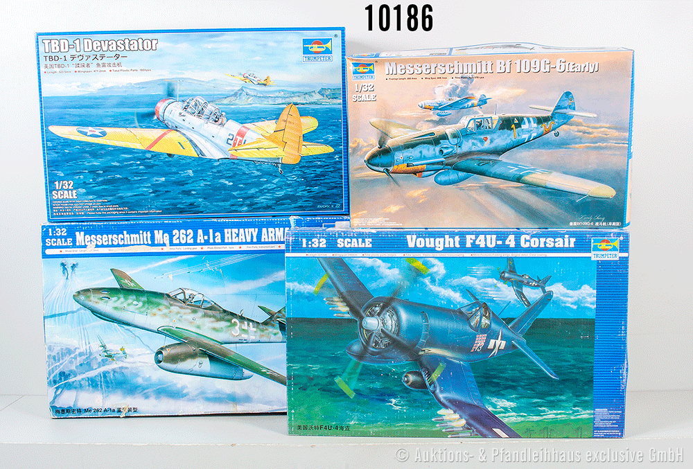 Revell Militärflugzeug-Bausätze, 02296, 02260, 02222 und 02226, 1:32